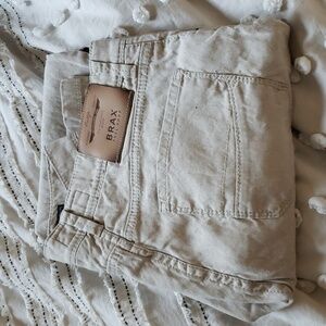 Brax feel good men's style Cadiz fit straight 32/34 linen blend